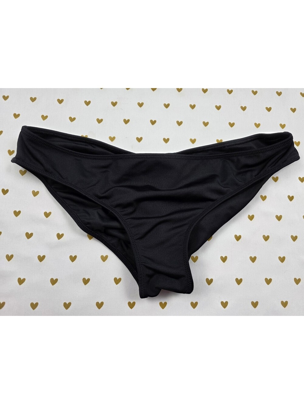 Victorias Secret Swim Black Large Bikini Bottoms Active Ruched back